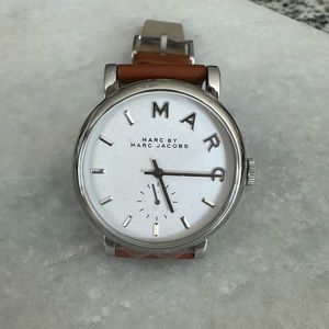 Marc by Marc Jacobs brown leather watch